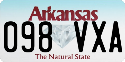 AR license plate 098VXA