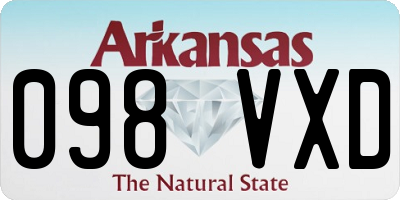 AR license plate 098VXD