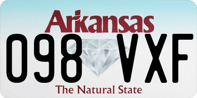 AR license plate 098VXF