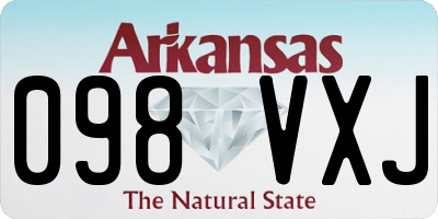 AR license plate 098VXJ