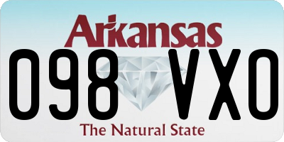 AR license plate 098VXO