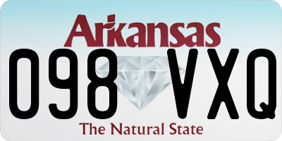 AR license plate 098VXQ