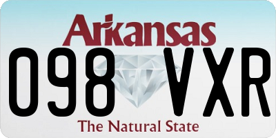 AR license plate 098VXR