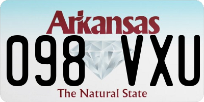 AR license plate 098VXU