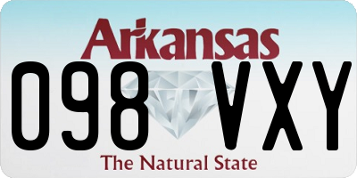 AR license plate 098VXY