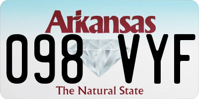 AR license plate 098VYF