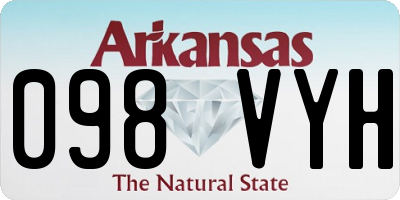 AR license plate 098VYH