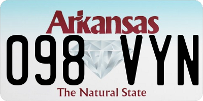 AR license plate 098VYN
