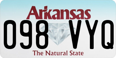 AR license plate 098VYQ