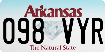 AR license plate 098VYR