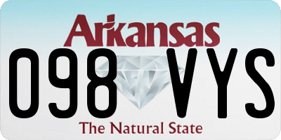 AR license plate 098VYS