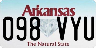 AR license plate 098VYU