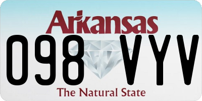 AR license plate 098VYV