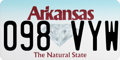 AR license plate 098VYW