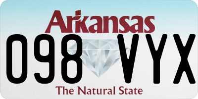 AR license plate 098VYX