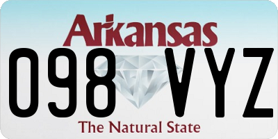 AR license plate 098VYZ