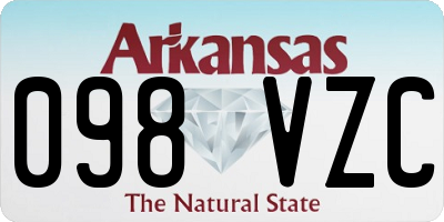 AR license plate 098VZC