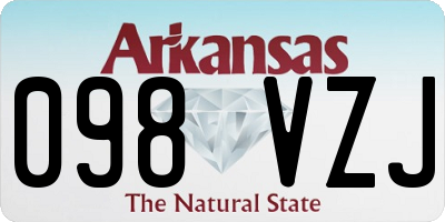 AR license plate 098VZJ