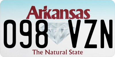 AR license plate 098VZN