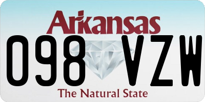AR license plate 098VZW