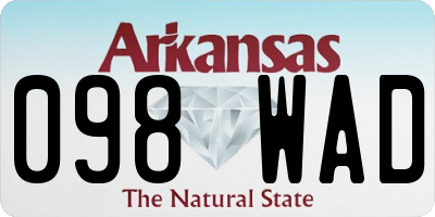 AR license plate 098WAD