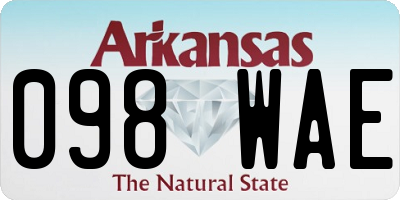 AR license plate 098WAE
