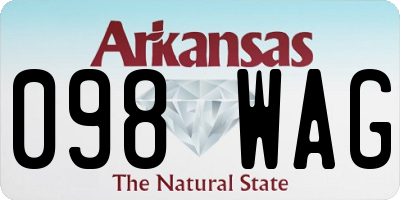 AR license plate 098WAG