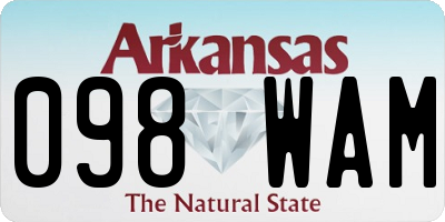 AR license plate 098WAM
