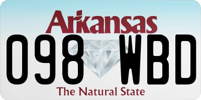 AR license plate 098WBD