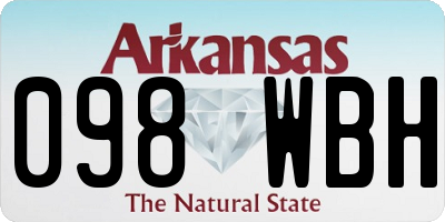 AR license plate 098WBH