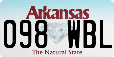 AR license plate 098WBL