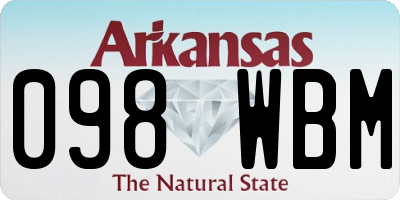AR license plate 098WBM