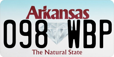 AR license plate 098WBP