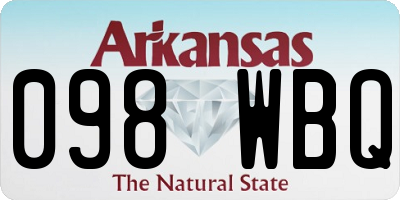 AR license plate 098WBQ