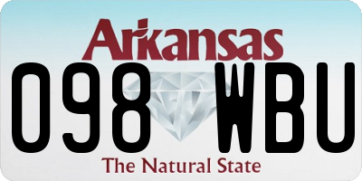 AR license plate 098WBU