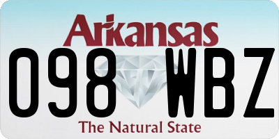 AR license plate 098WBZ