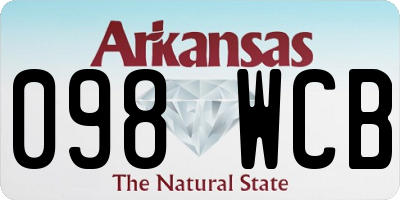 AR license plate 098WCB