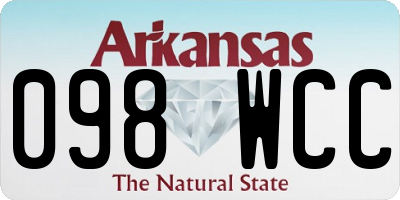 AR license plate 098WCC