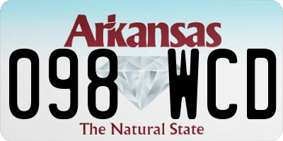 AR license plate 098WCD