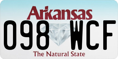 AR license plate 098WCF