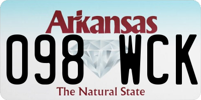 AR license plate 098WCK