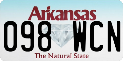 AR license plate 098WCN