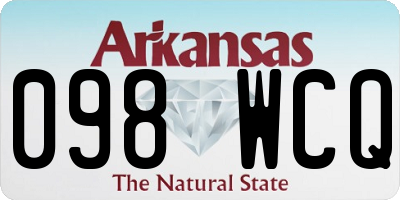 AR license plate 098WCQ