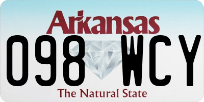 AR license plate 098WCY