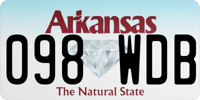 AR license plate 098WDB