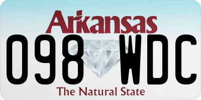 AR license plate 098WDC