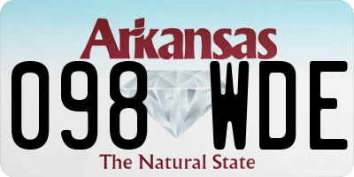 AR license plate 098WDE