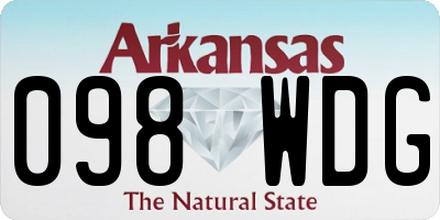 AR license plate 098WDG
