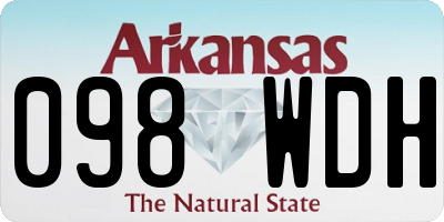 AR license plate 098WDH