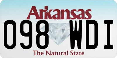 AR license plate 098WDI